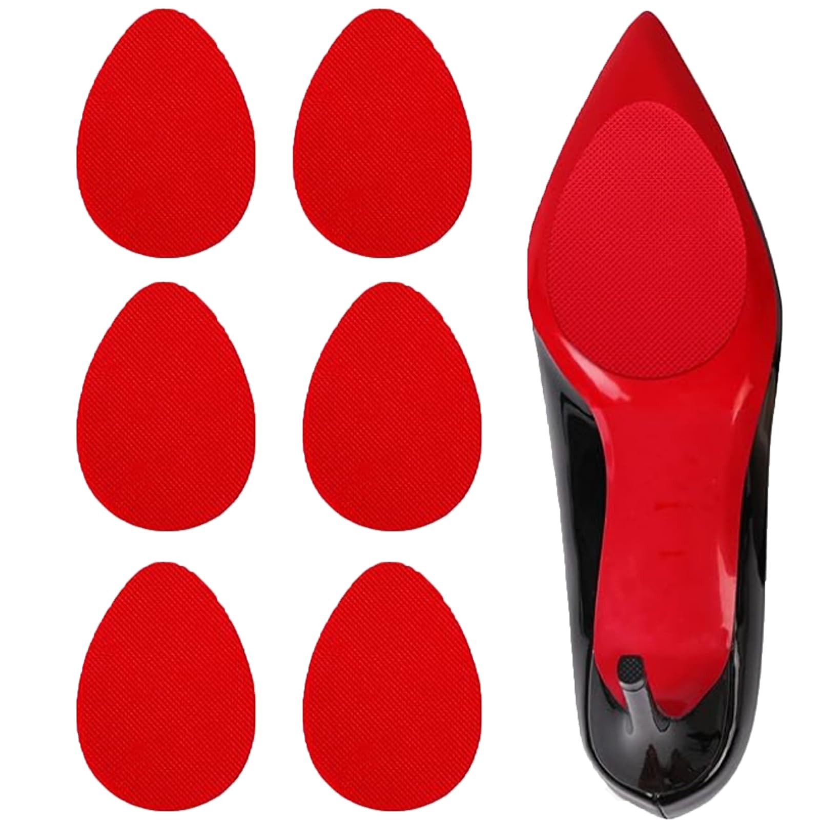 Shoe Sole Protectors Red Bottom 3 Pairs for Christian Louboutin High Heels
