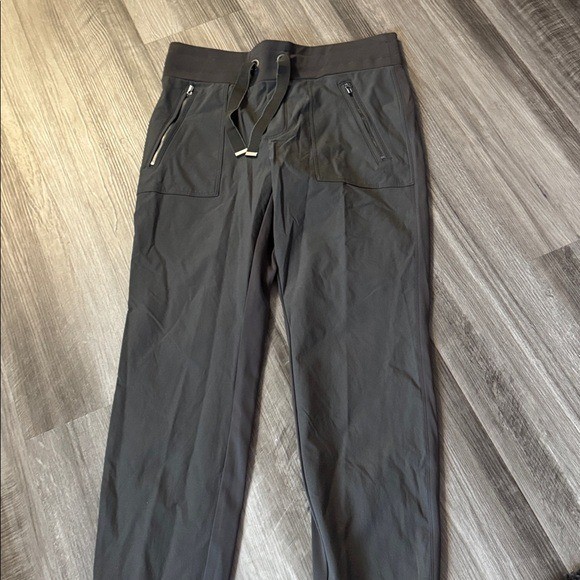 Athleta Headlands Hybrid pants brown women’s 6 petite casual elastic waist