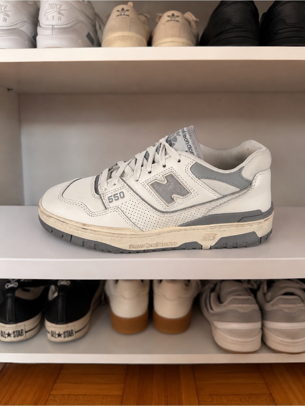 Aimé Leon Dore x New Balance 550 White Grey Sneakers Men’s 6 Women’s 7.5