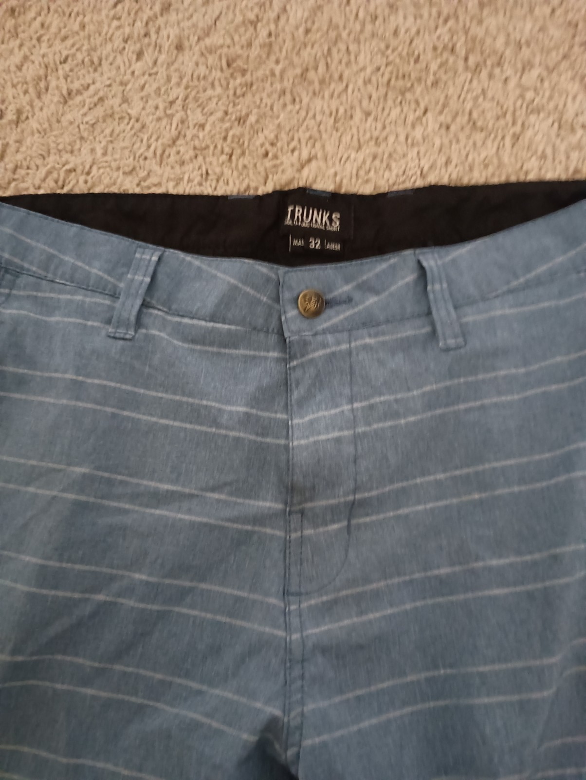 Trunks Multi Functional Short – Men’s Size 32 – Blue Striped