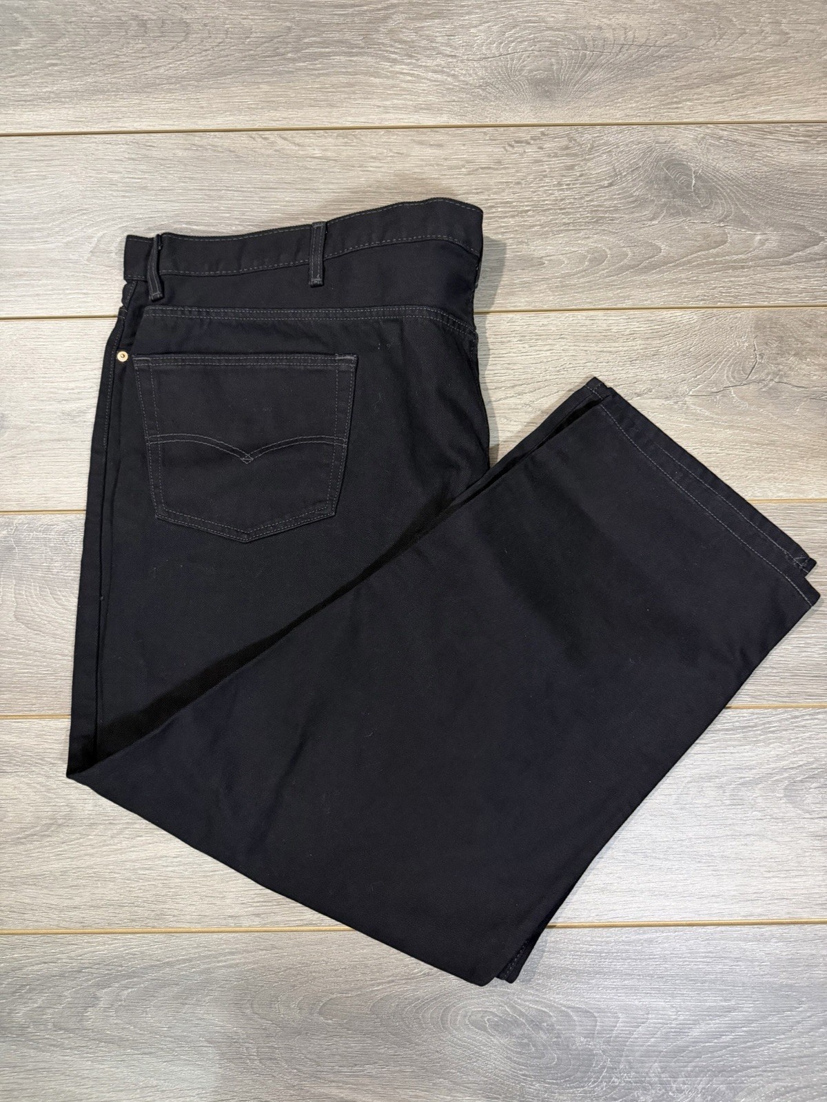 Levi’s 550 Black Straight Leg Denim Jeans Size 56 x 32