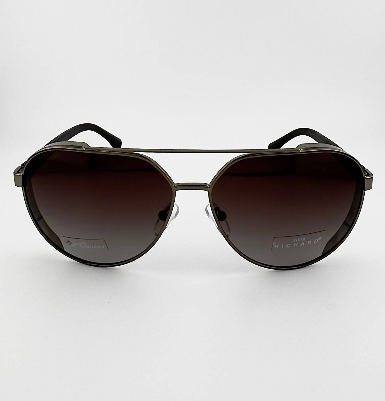 Thom Richard TR9049 Men’s Sunglasses Polarized Aviator Gunmetal Gradient G3 NEW