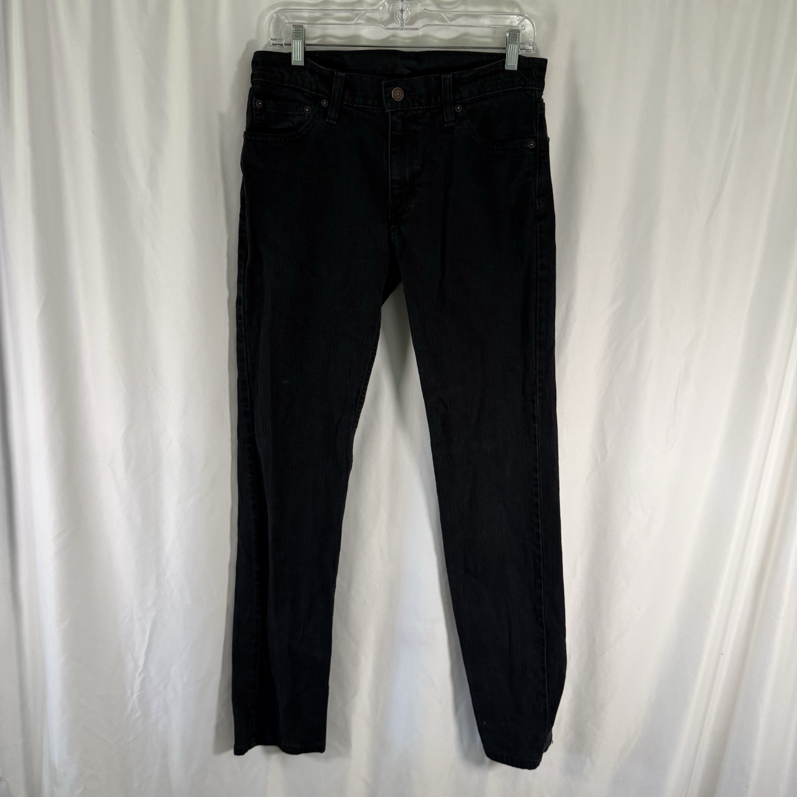 Levi’s 511 Denim Jeans Men’s 30×32 Black Slim Fit Flat Front 5 Pocket