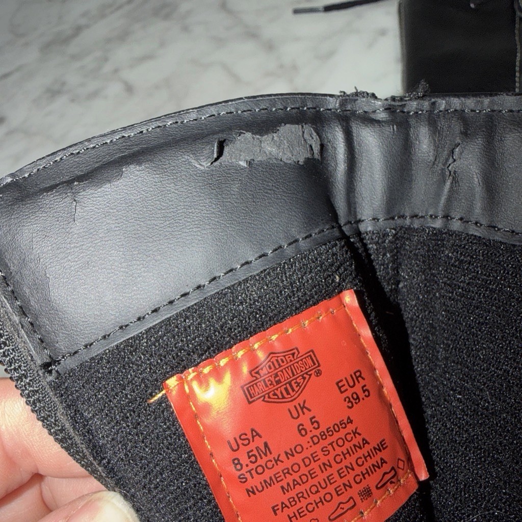 Harley-Davidson Women’s melia Biker Boots Zip Lace US 8.5 See all pics