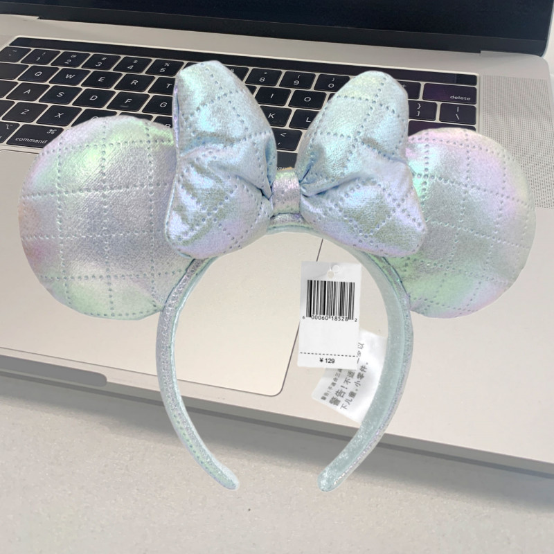 Disney` Parks 2025 Tokyo Aurora Resort Shine Sliver Headband Minnie Ears Japan