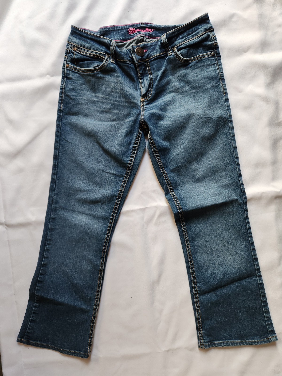 Wrangler Mae Low Rise Boot Cut Blue Jean 9/10