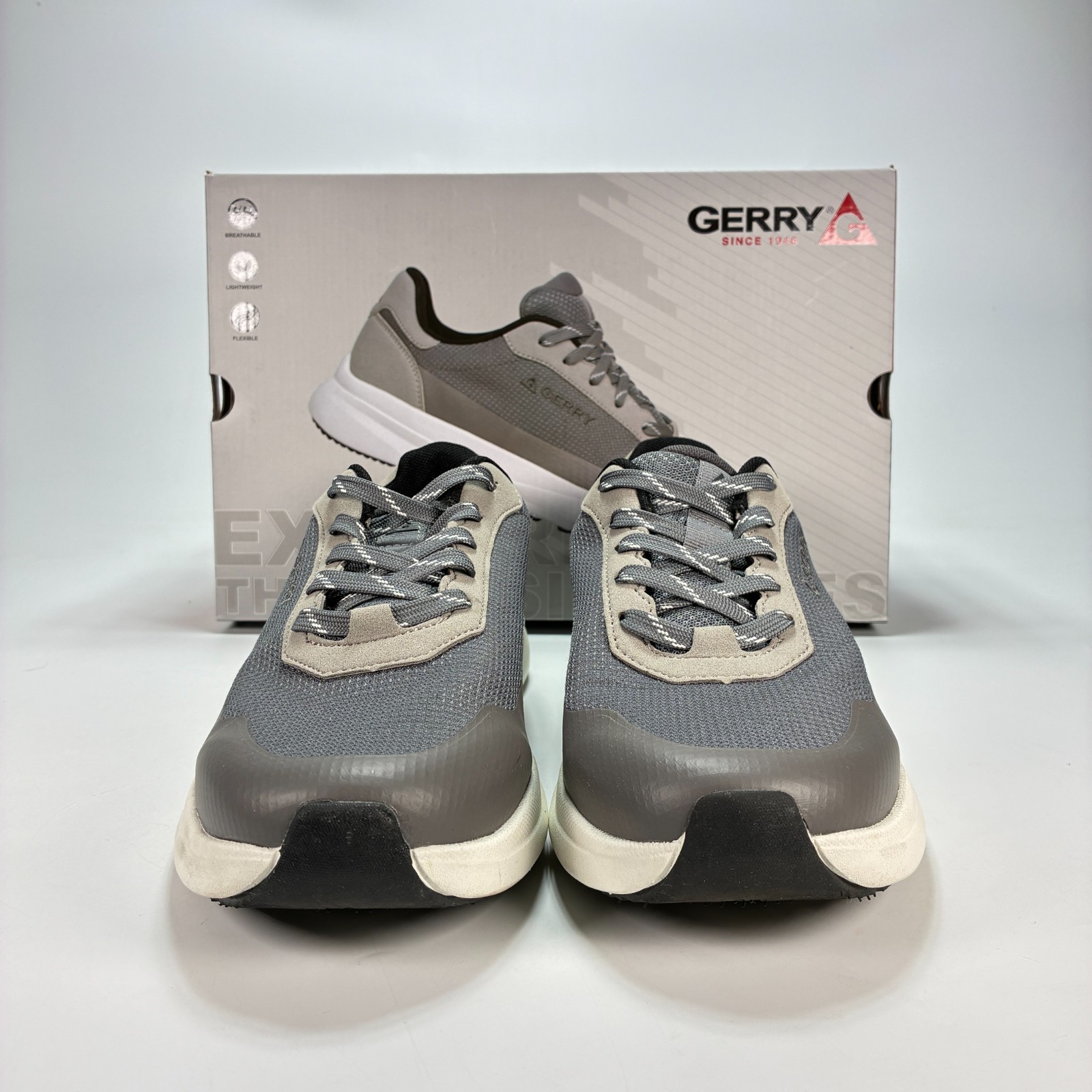 Gerry Creston Gray Casual Sneakers Lace Up Walking Shoes 1967240 Men’s Size 8