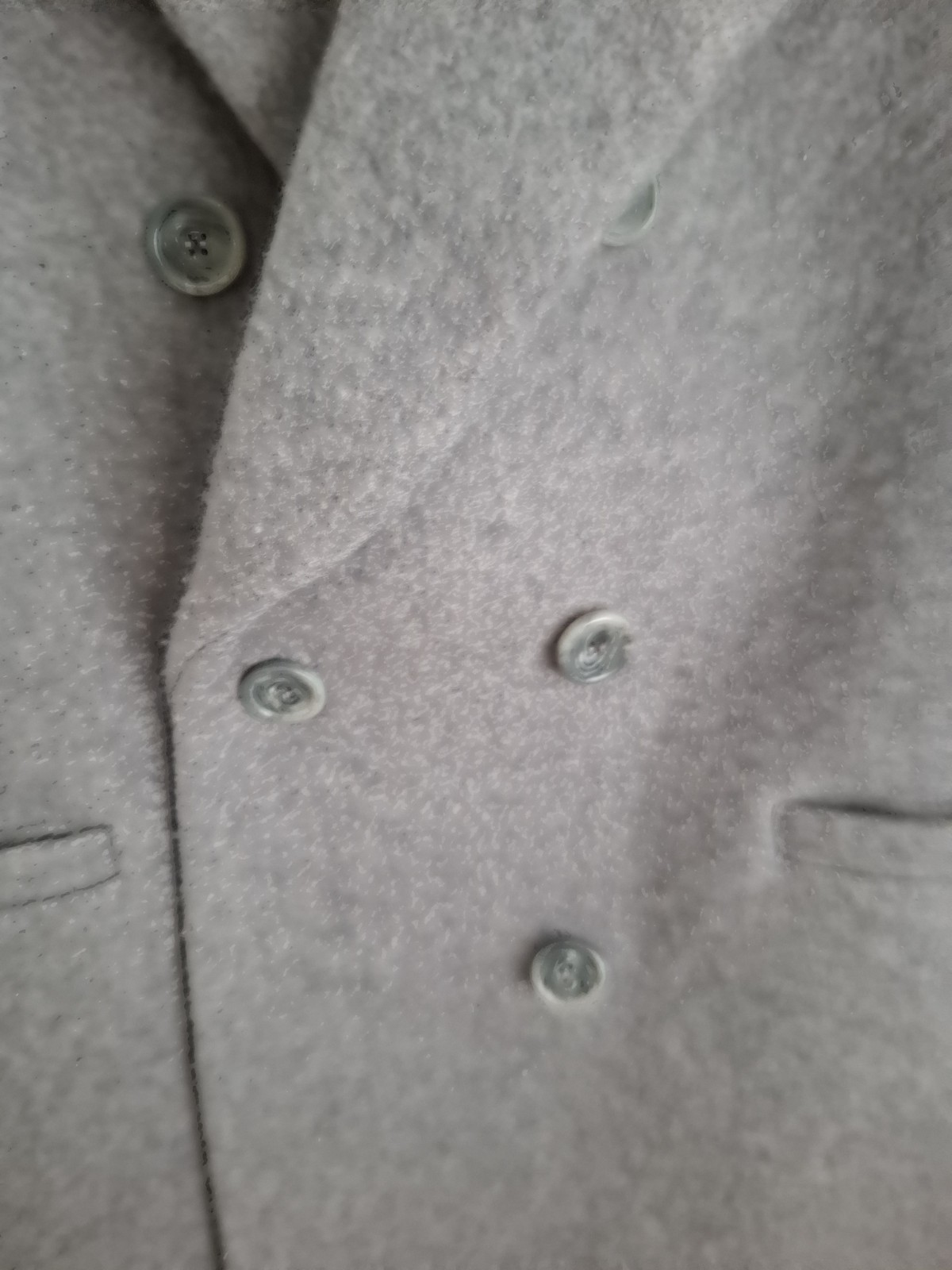 Anine Bing Olly Wool Coat 80% Virgin Wool Double Breasted Size L