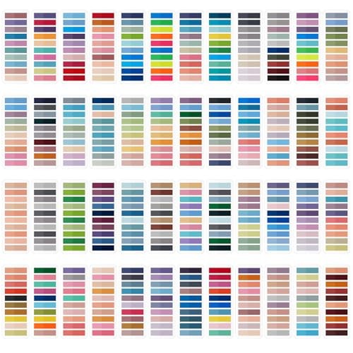 Pcs Writable Sticky Tabs, 48 Colors Book Notes for 9600 Vintage Colors