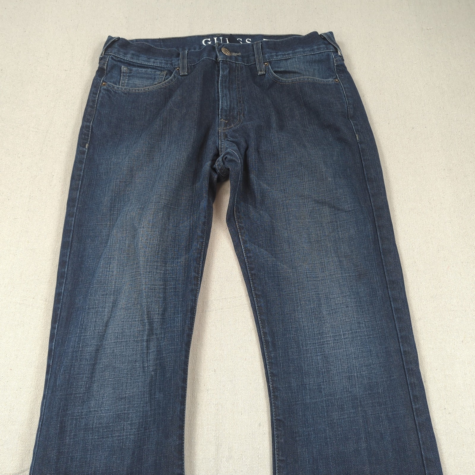 Guess Jeans Mens 34×33 Blue Falcon Boot Cut Dark Wash Western Cowboy