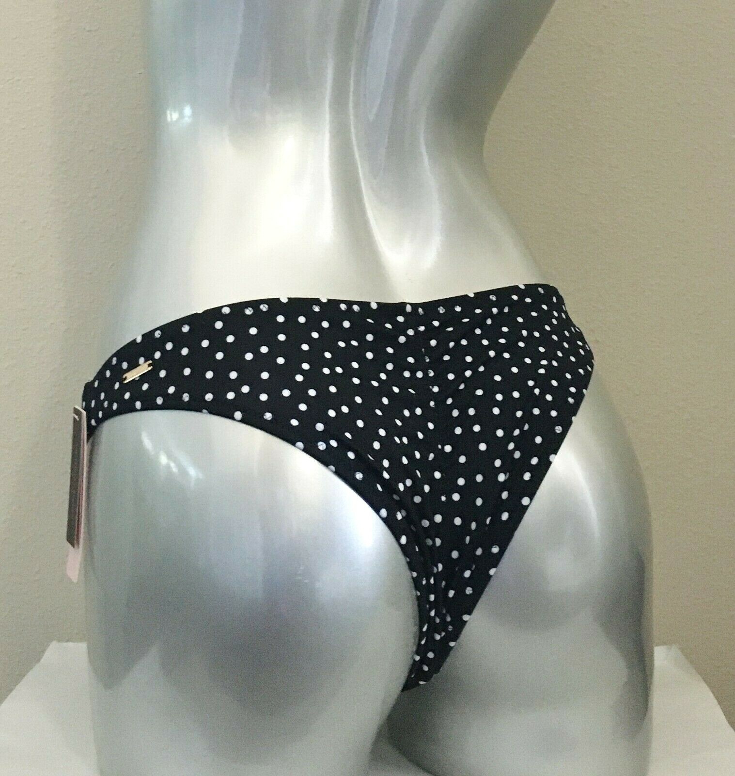 NWT Victorias Secret VS Zuma Itsy Ruched Back Bikini Swim Bottom Polka Dot L