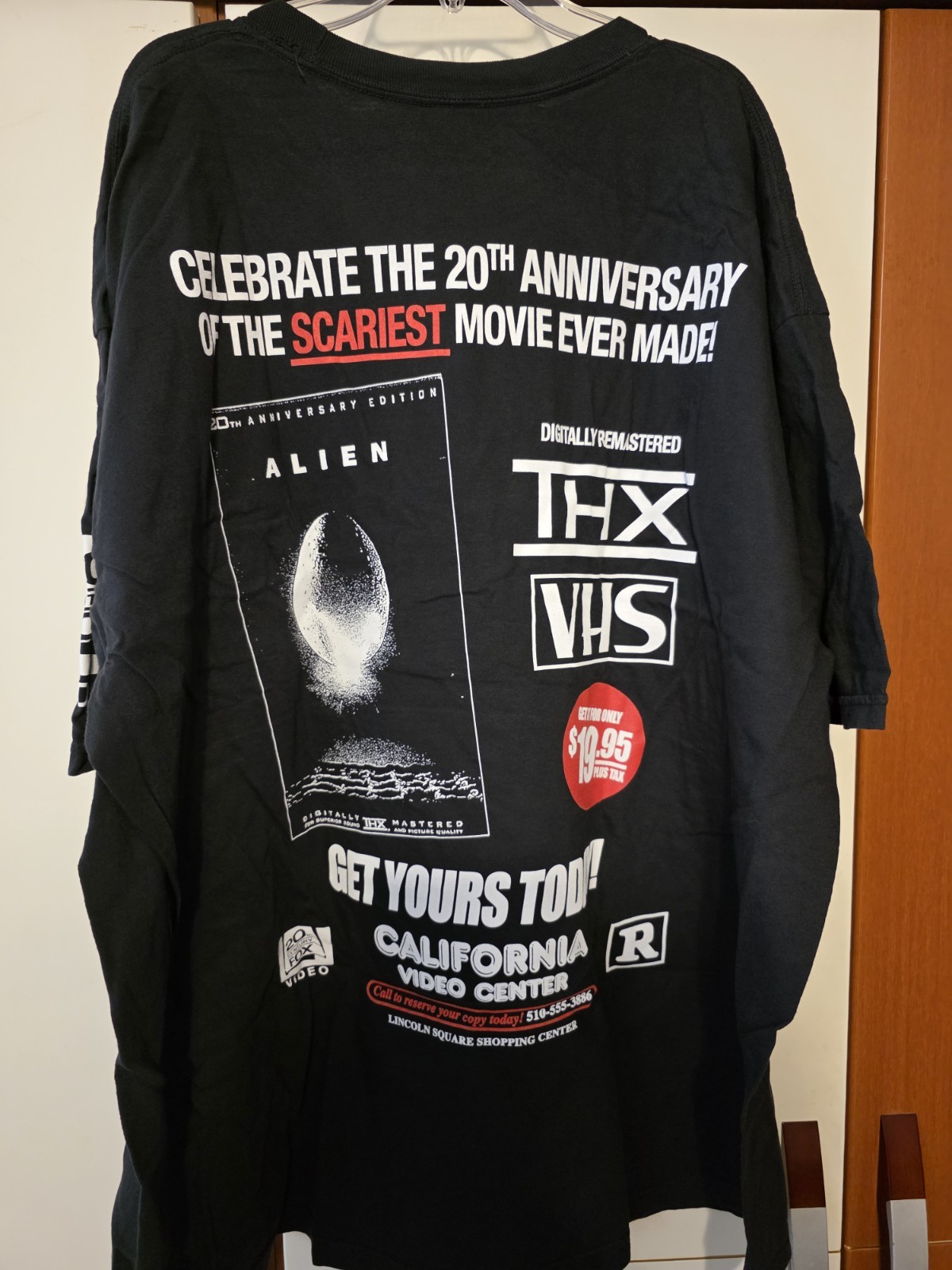 Rucking Fotten Alien 20th Anniversary T-Shirt Double Sided Shirt XL VERY RARE