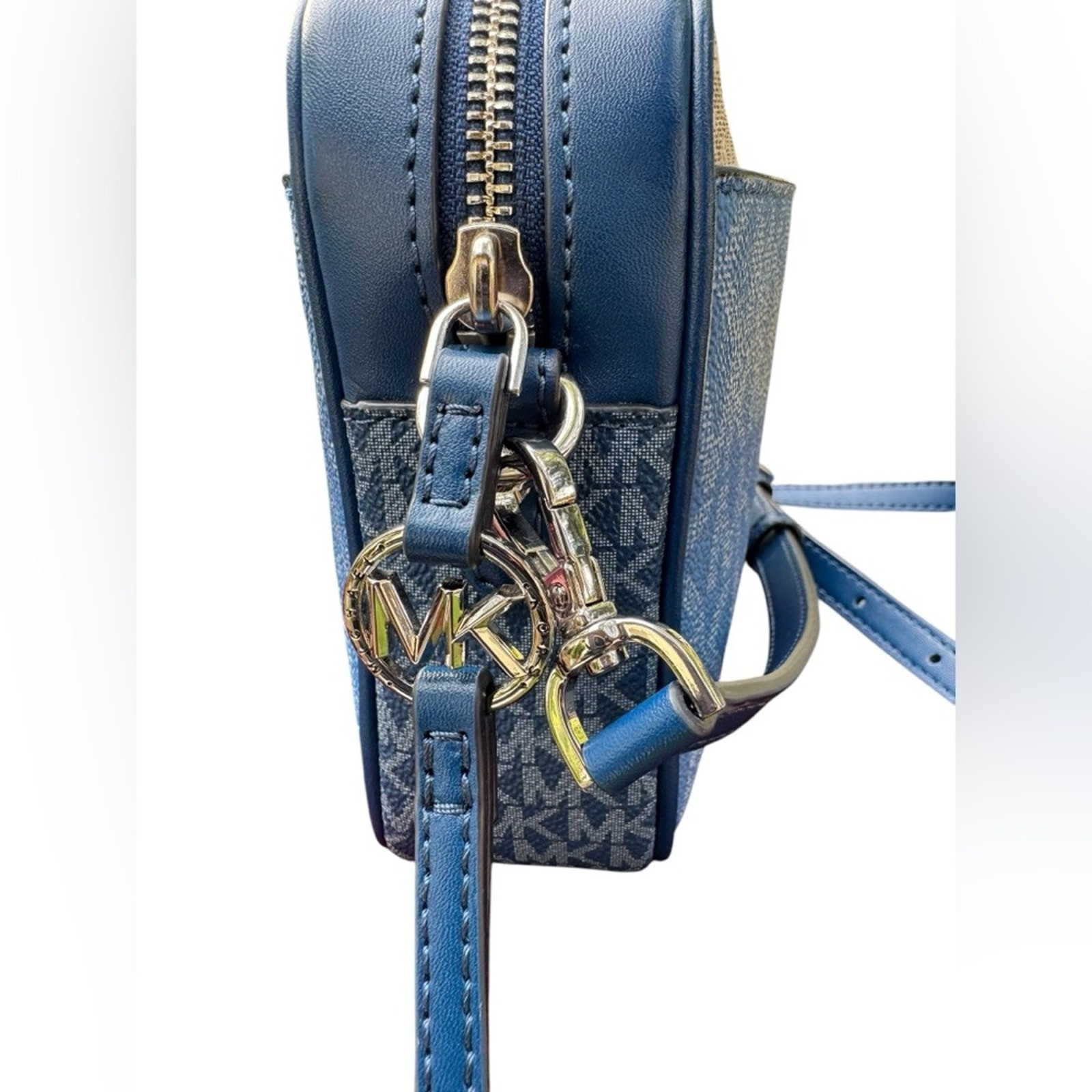 NEW Michael Kors Jet Set Logo-Printed Coated Canvas Camera Bag