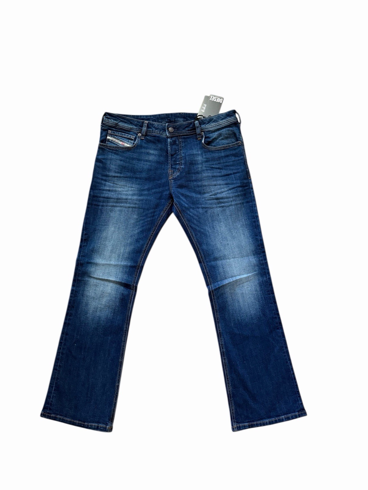 Diesel Mens Zatiny Slim Bootcut Jeans RB062 Blue $250 Size 32/30