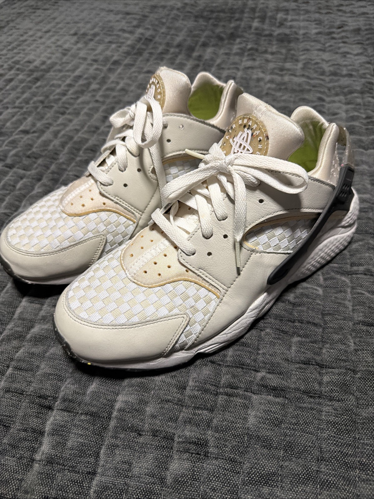 Nike Air Huarache Crater Premium Men’s Sneakers Size 11.5 White/Black DM0863 001