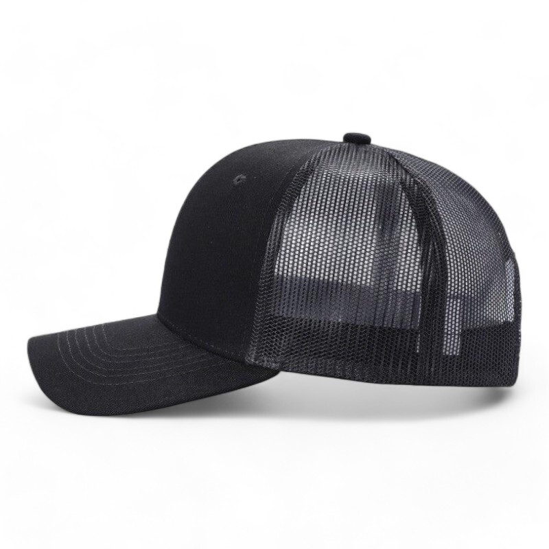 Baseball Cap Cotton Trucker Mesh Hat Snapback Adjustable for Men Women Solid