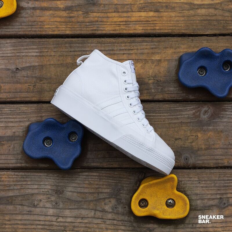 Adidas Original Nizza Platform Women’s Sneaker Shoe Athletic White Trainers #782