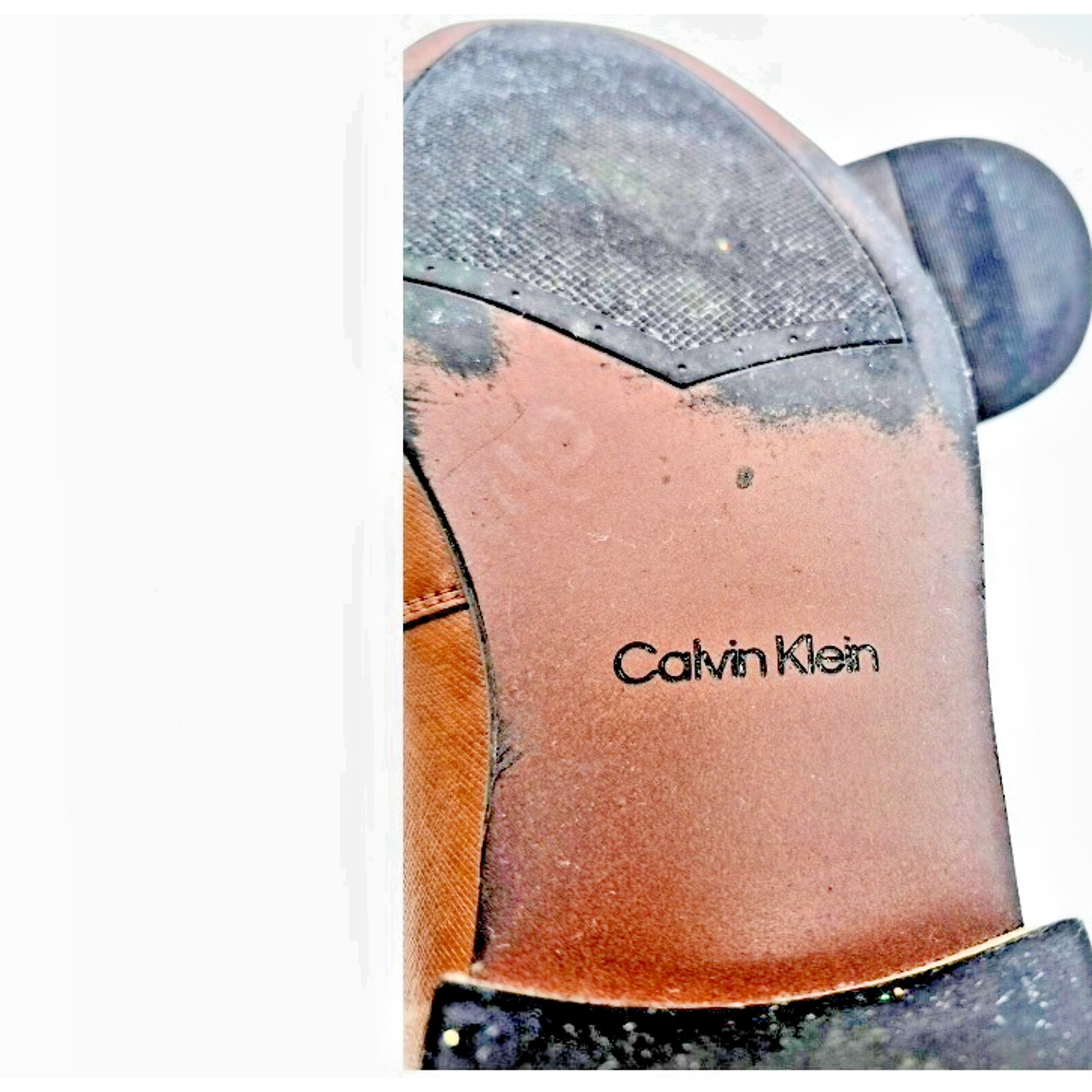 Calvin Klein Men’s Malcome Tan Bit Loafers Slip-On Shoes Size 9.5 M Preppy Style