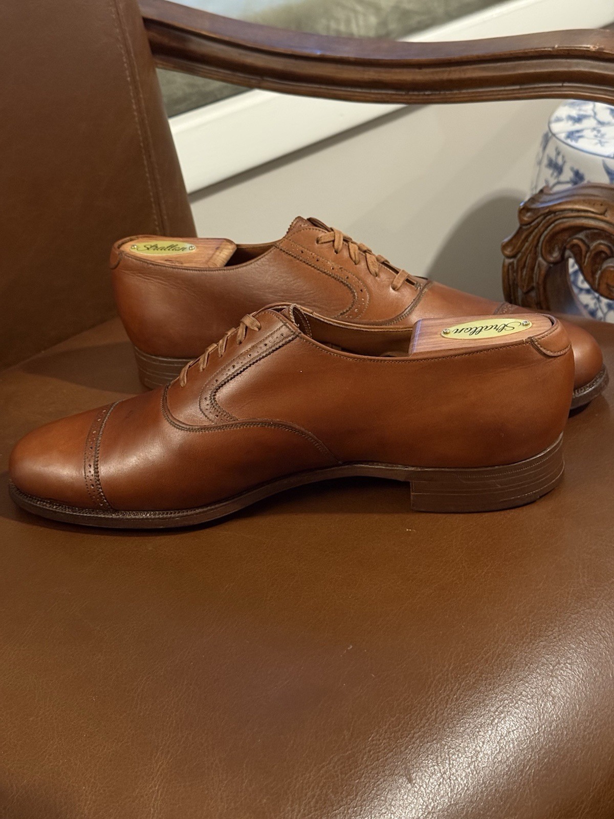 Polo Ralph Lauren Bench Made England Cap Toe Oxford 9.5D Crockett & Jones