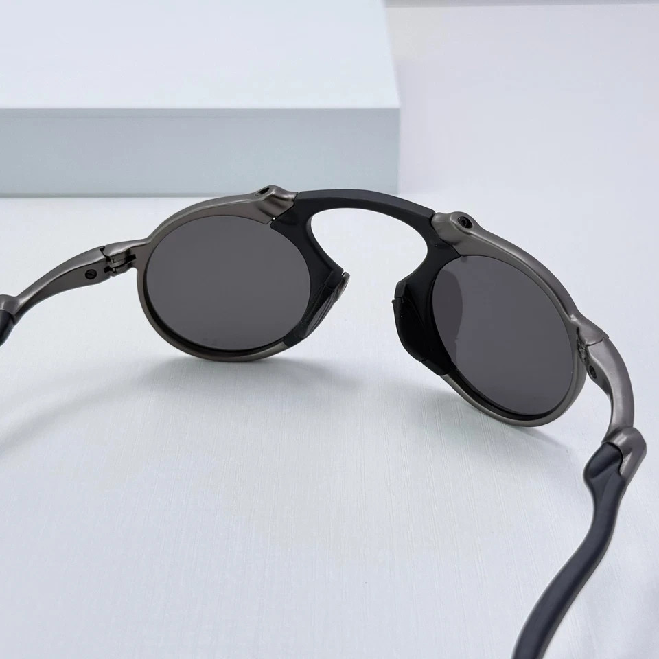 Oakley Madman OO6019 X-Metal Pewter Black Iridium Polarized New