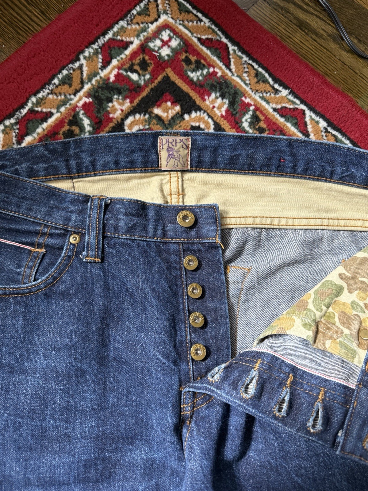 PRPS Selvedge Denim Jeans Janpanese Distressed Cotton Men’s 33