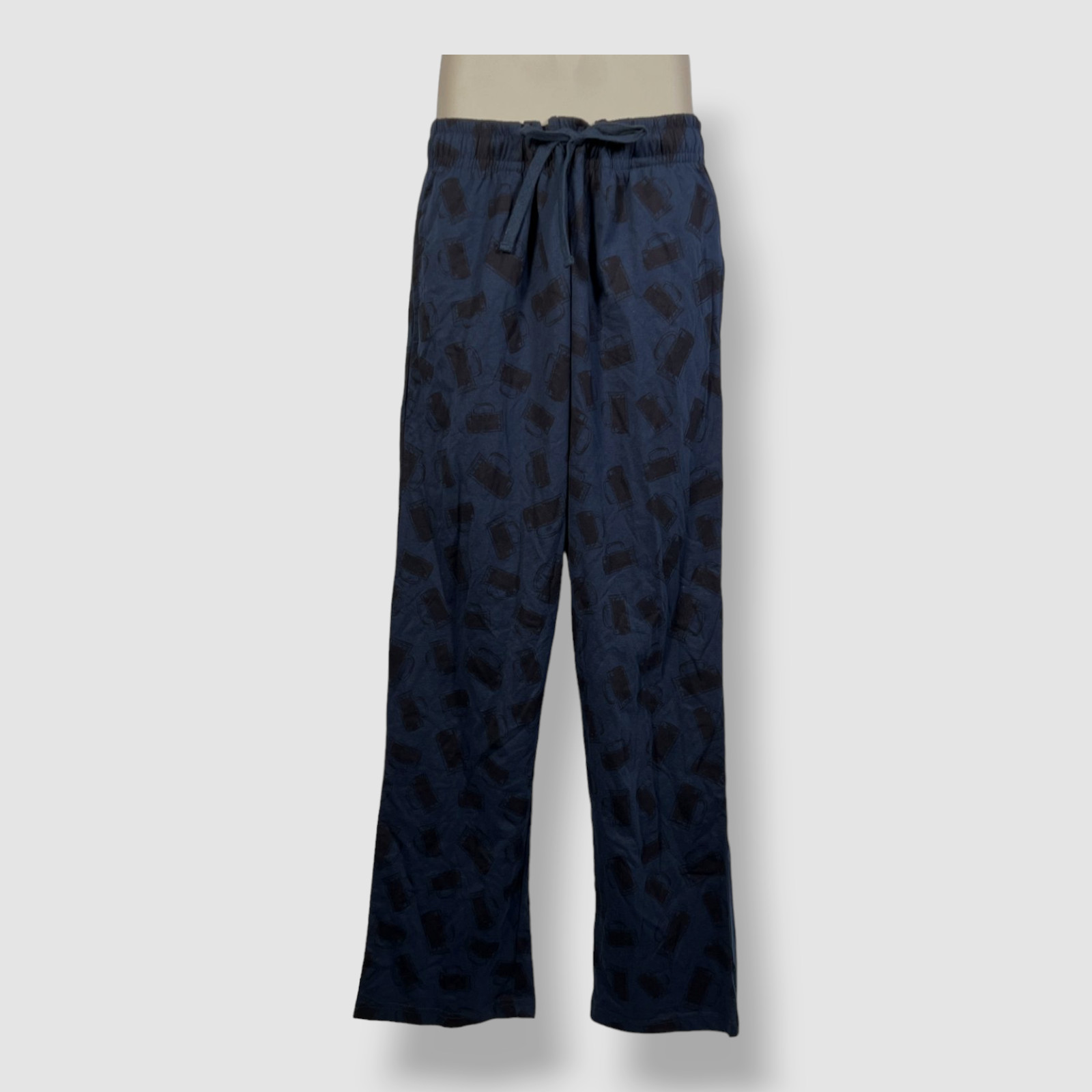 $40 ADTN Men’s Blue Mug Drawstring Pajama Pants Sleepwear Size XL