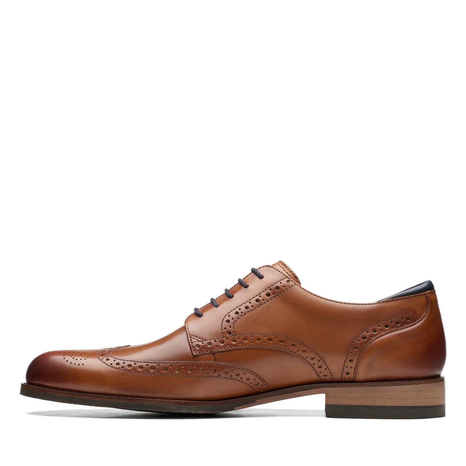 Clarks Craft Arlo Limit Mens Brown Wide Oxfords & Lace Ups Wingtip Shoes