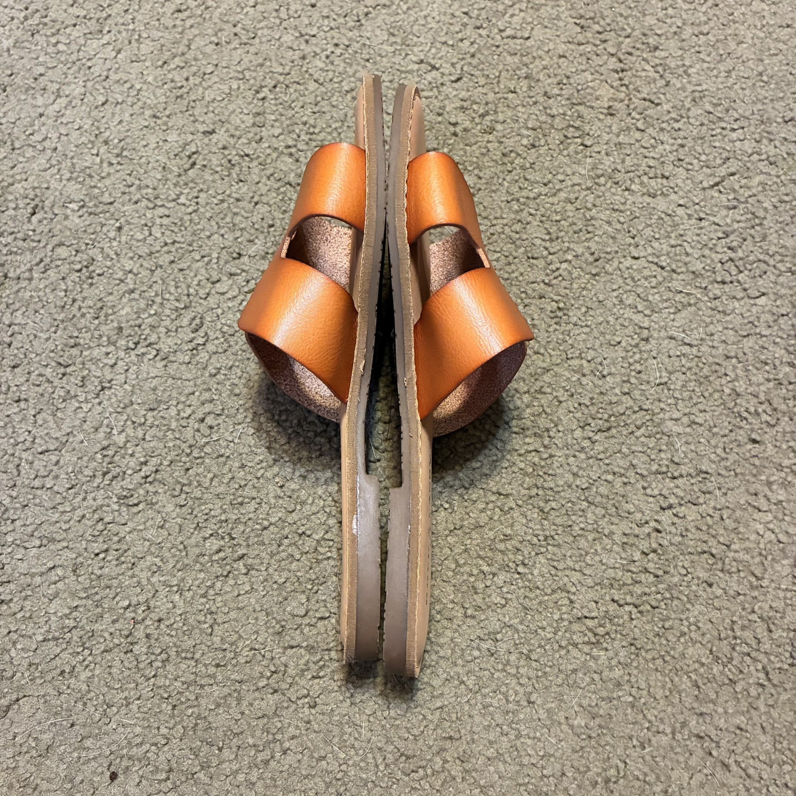 Rock & Candy by Zigi Bindi Sandals Slide Brown Tan Sz 6.5 Cushion Sole Womens