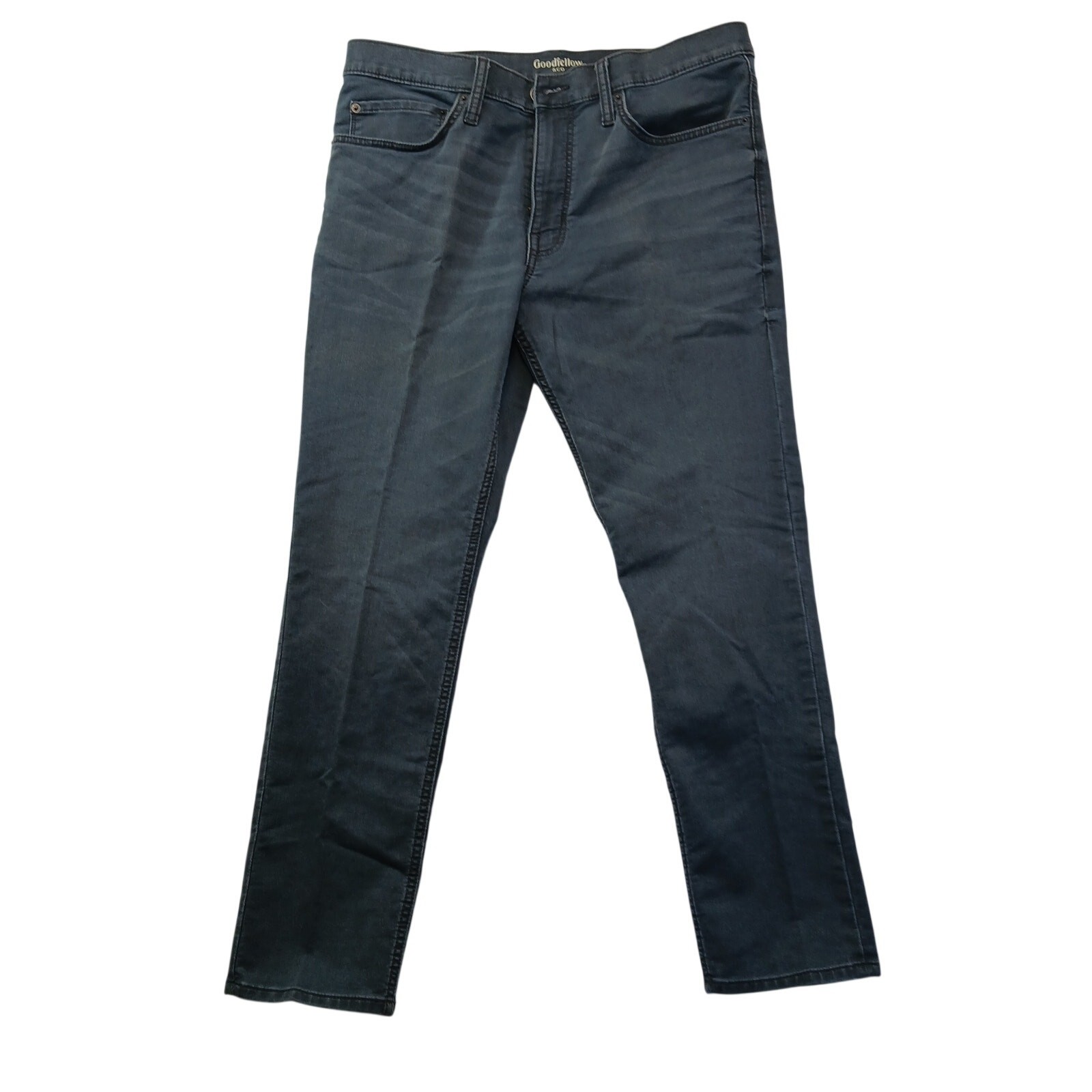 Goodfellow & Co Men 36×30 Blue Gray Total Flex Skinny Jeans Target Stretch