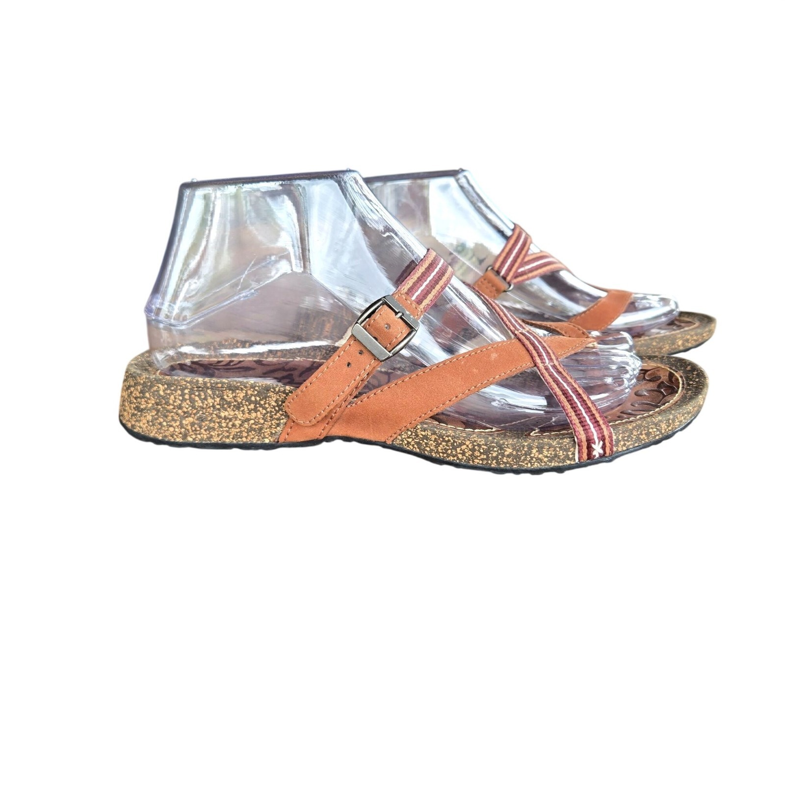 Teva Women’s Brown Comfort Sandals Cork Sole Size 8