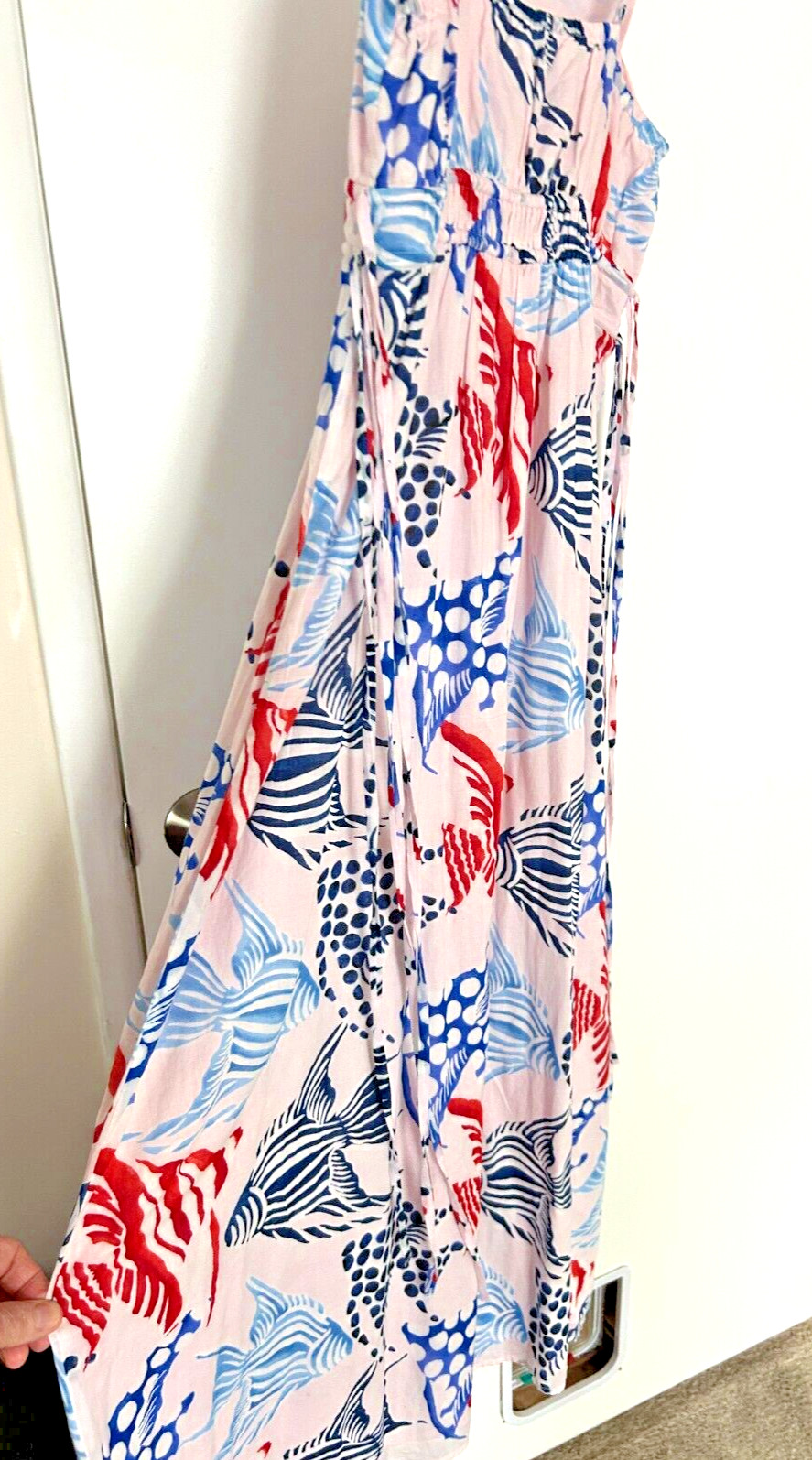 Loft Brand Long Sun Dress Multi Colored Size Small- Maxi Length