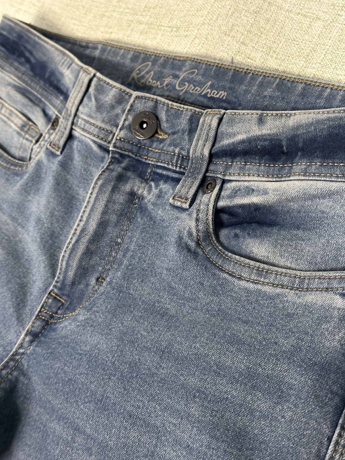 Robert Graham Merton Light Indigo Jeans Men’s 29X32 Stretch Denim Pants NWT $168