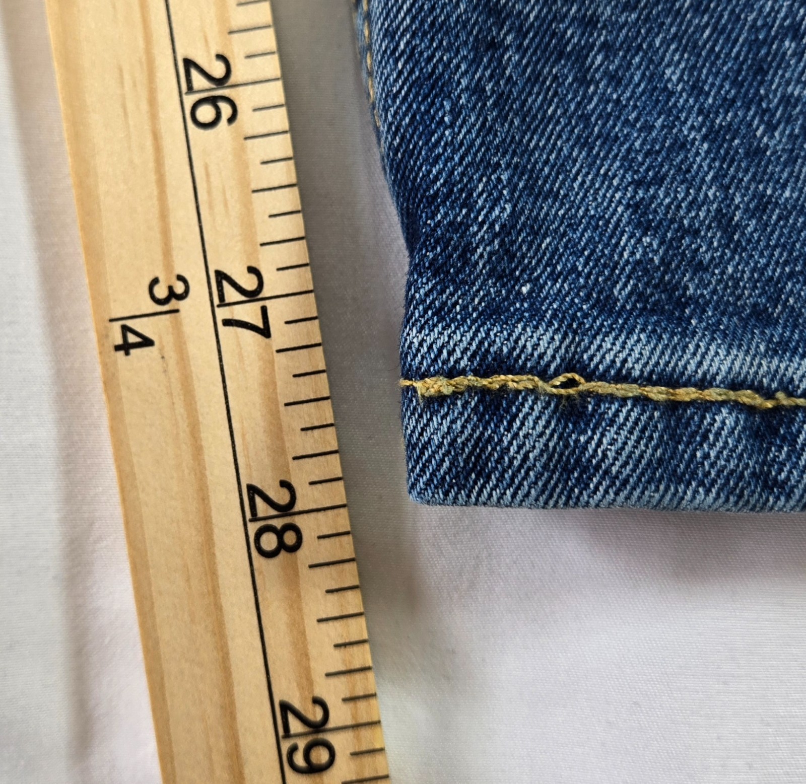 Levis Mens 38×30 514 Jeans Straight Leg Medium Wash Stretch