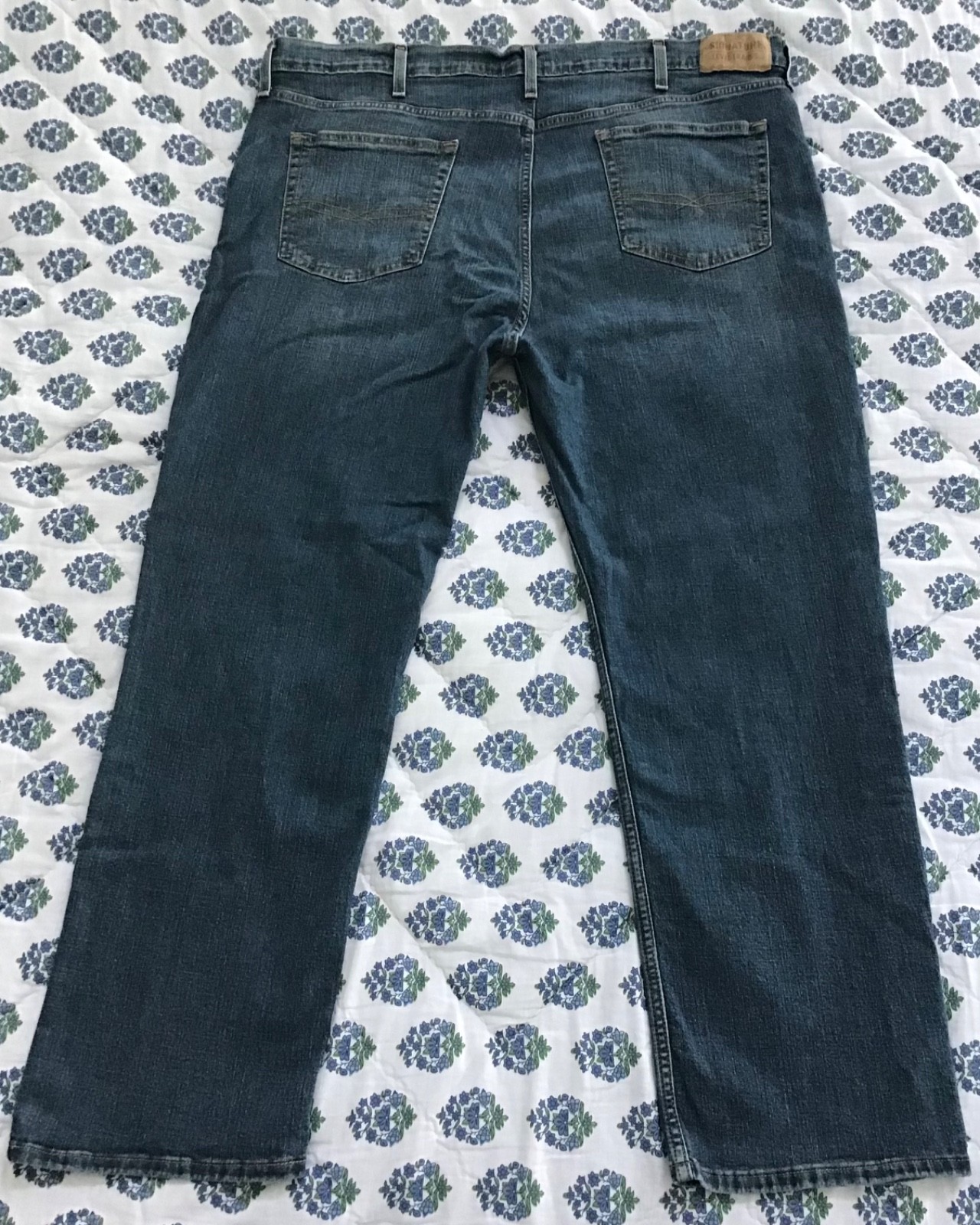 LEVI’S SIGNATURE 567 STRAIGHT Men’s Medium Wash Denim Blue Jeans Size 44×30