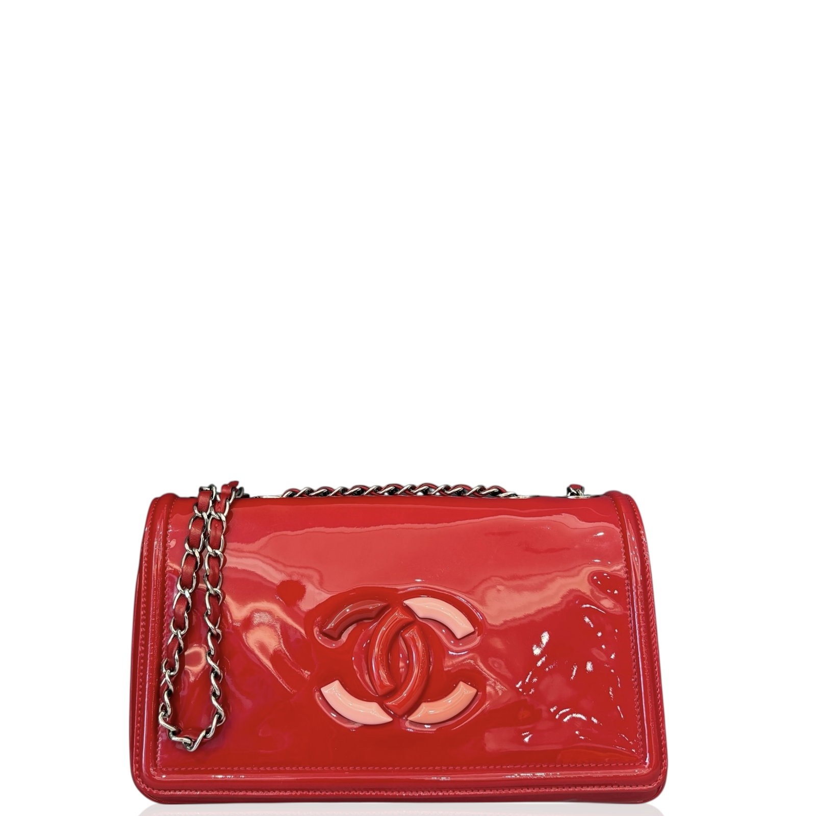 Chanel Flap Bag Red Patent Calfskin (zz022826d1)