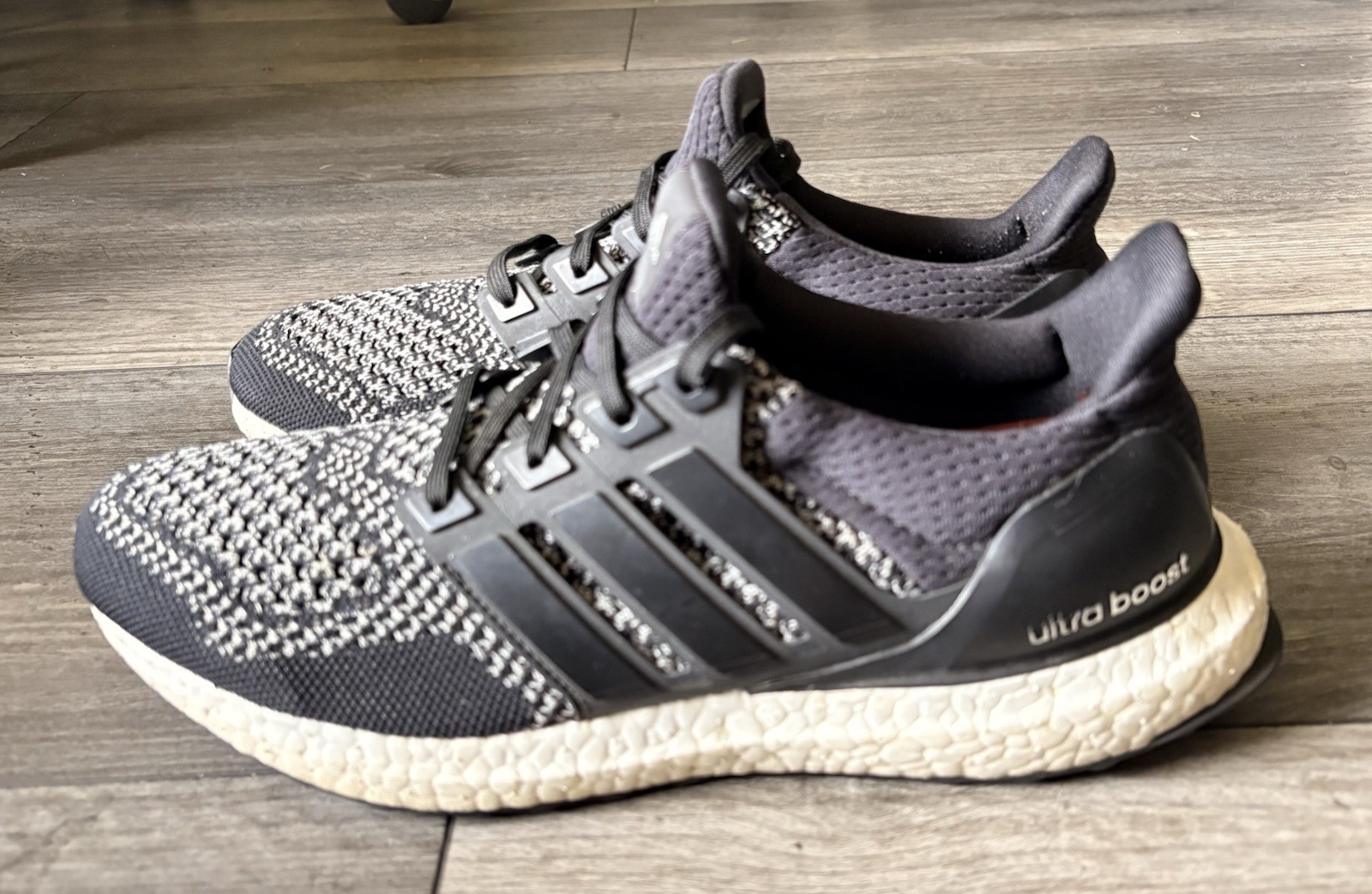 Adidas UltraBoost 1.0 Limited Reflective Black White Sneakers AQ5561 Men Sz 8.5
