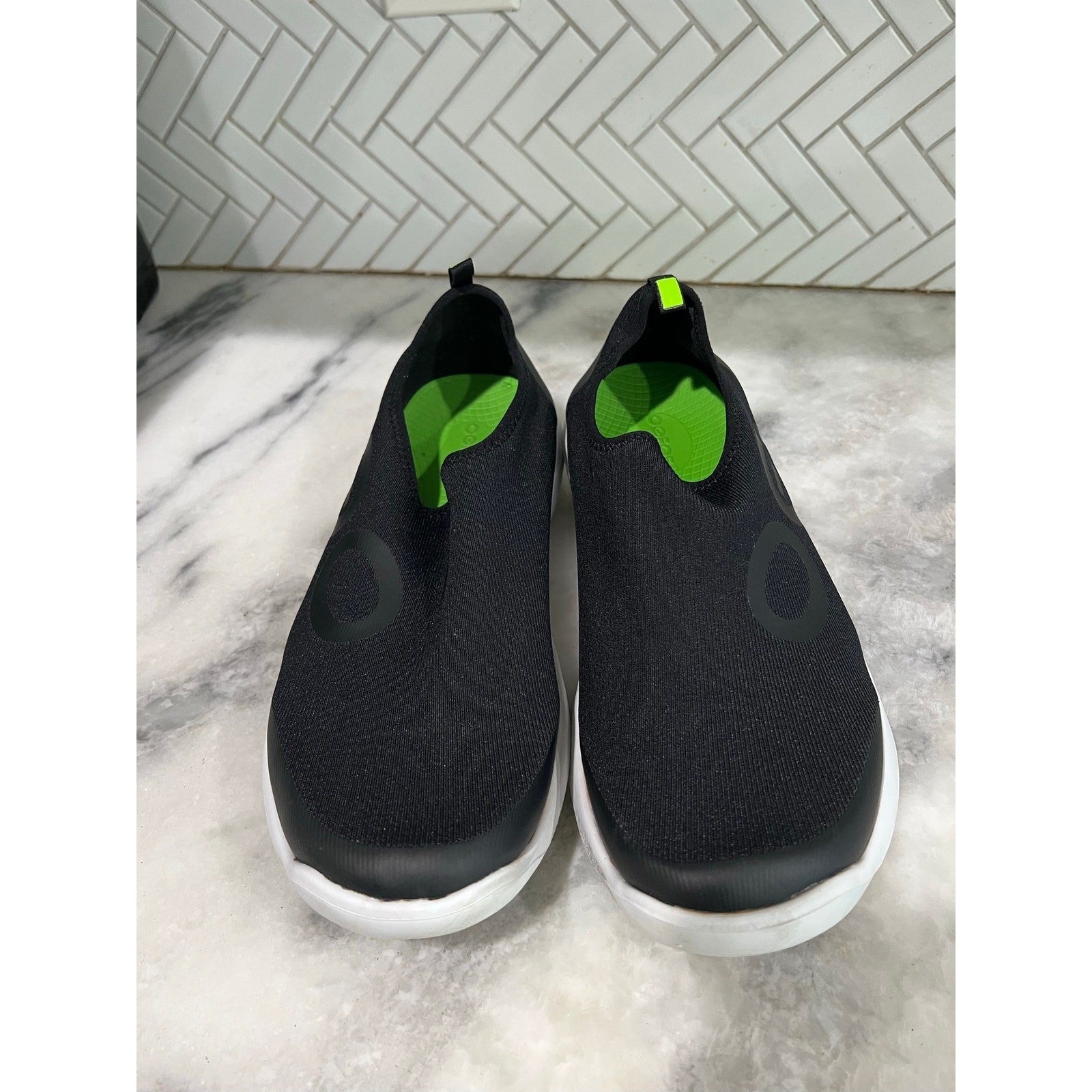 OOFOS OOmy Stride Black Slip On Recovery Shoes Men’s 11 EU 44 Lightweight