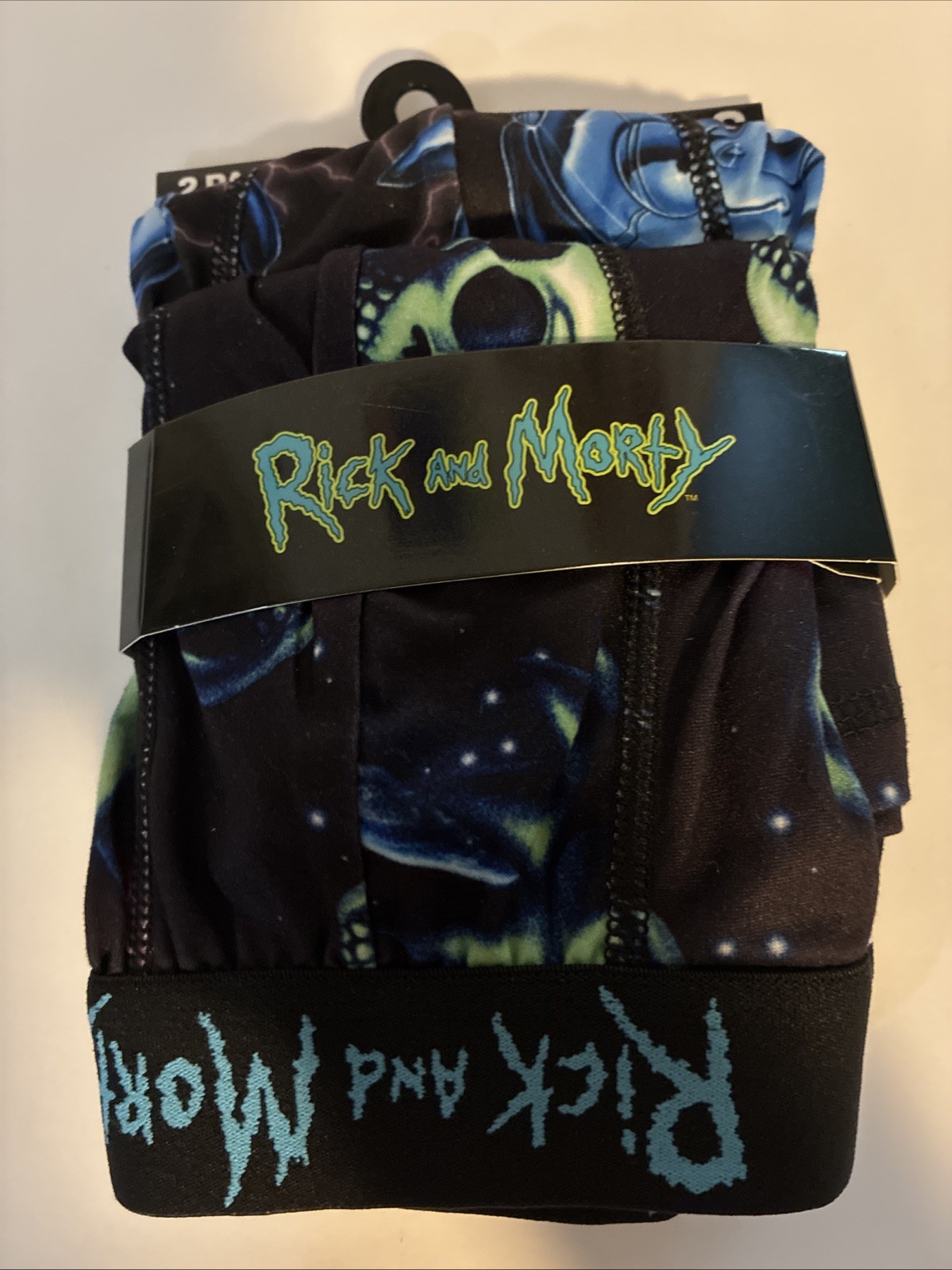 Rick And Morty Men’s Boxer Brief 2-Pk Men Size: S ( 28-30) Elastic Waist Band