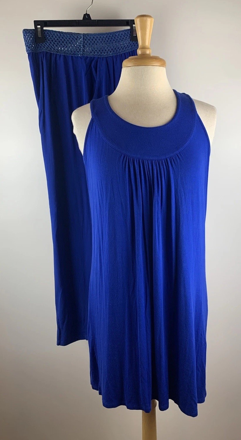 Spense Pantsuit Pants & Matching Tunic Set Outfit Sz. Petite Large Lounge Wear