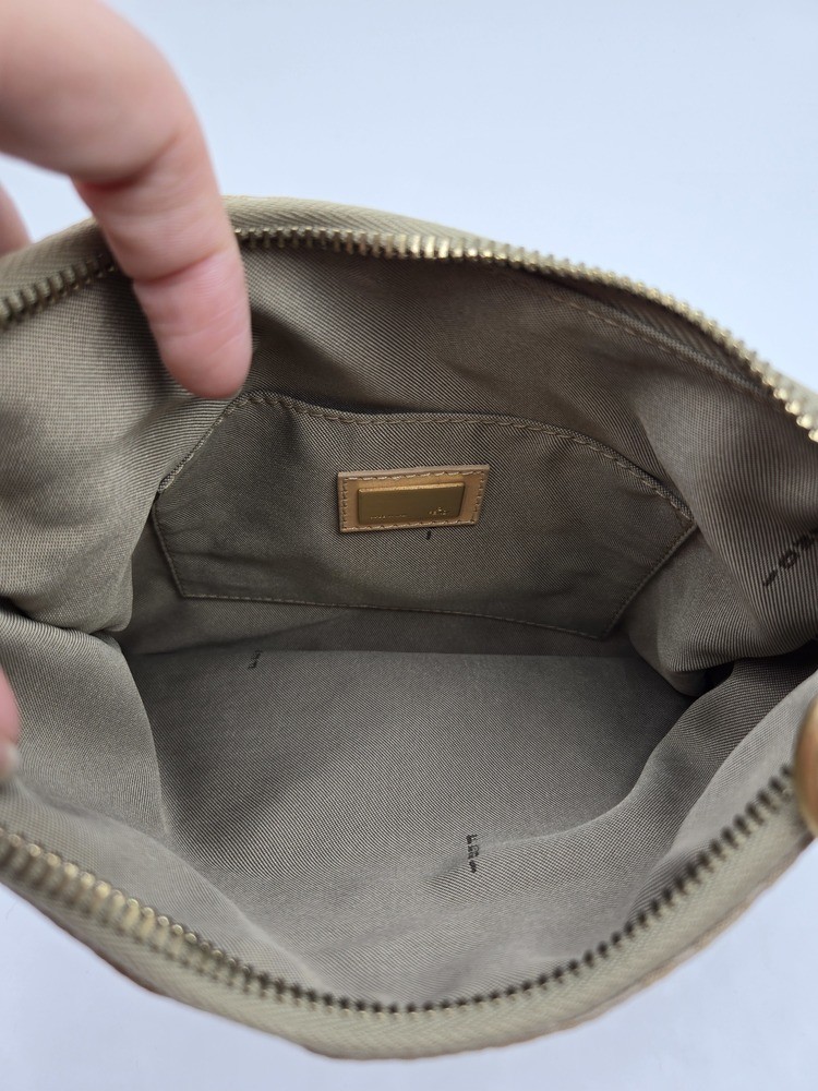 Authentic Fendi Zucchino Oyster Shoulder Bag – Bag Only