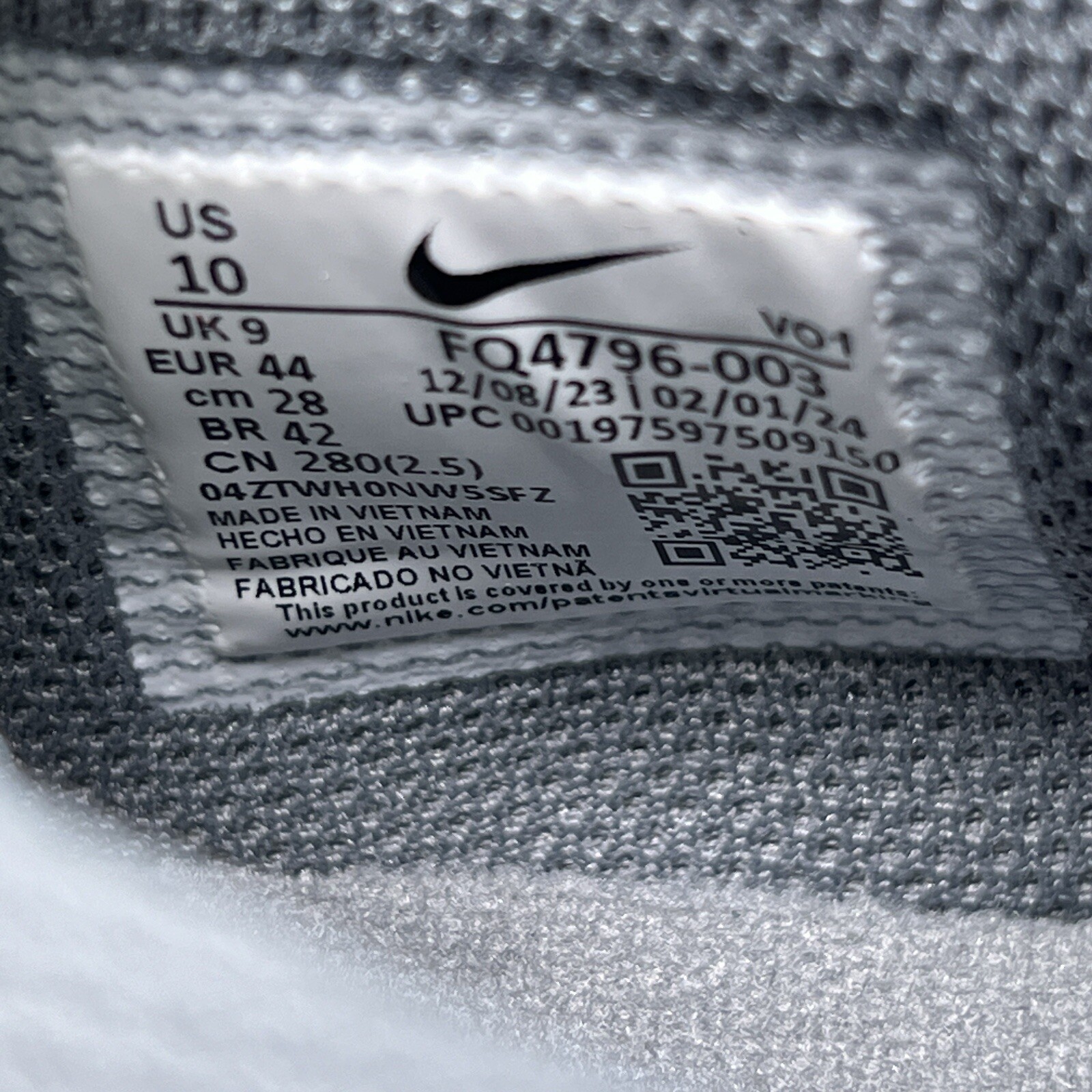 Nike Ja 1 Sz 10 Mens Light Silver Granite Cyber Gray Basketball Shoes New