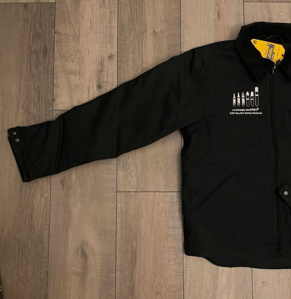 Lockheed Martin ICBM Black Carhartt Duck Detroit Jacket (ALL SIZES AVAILABLE✅)