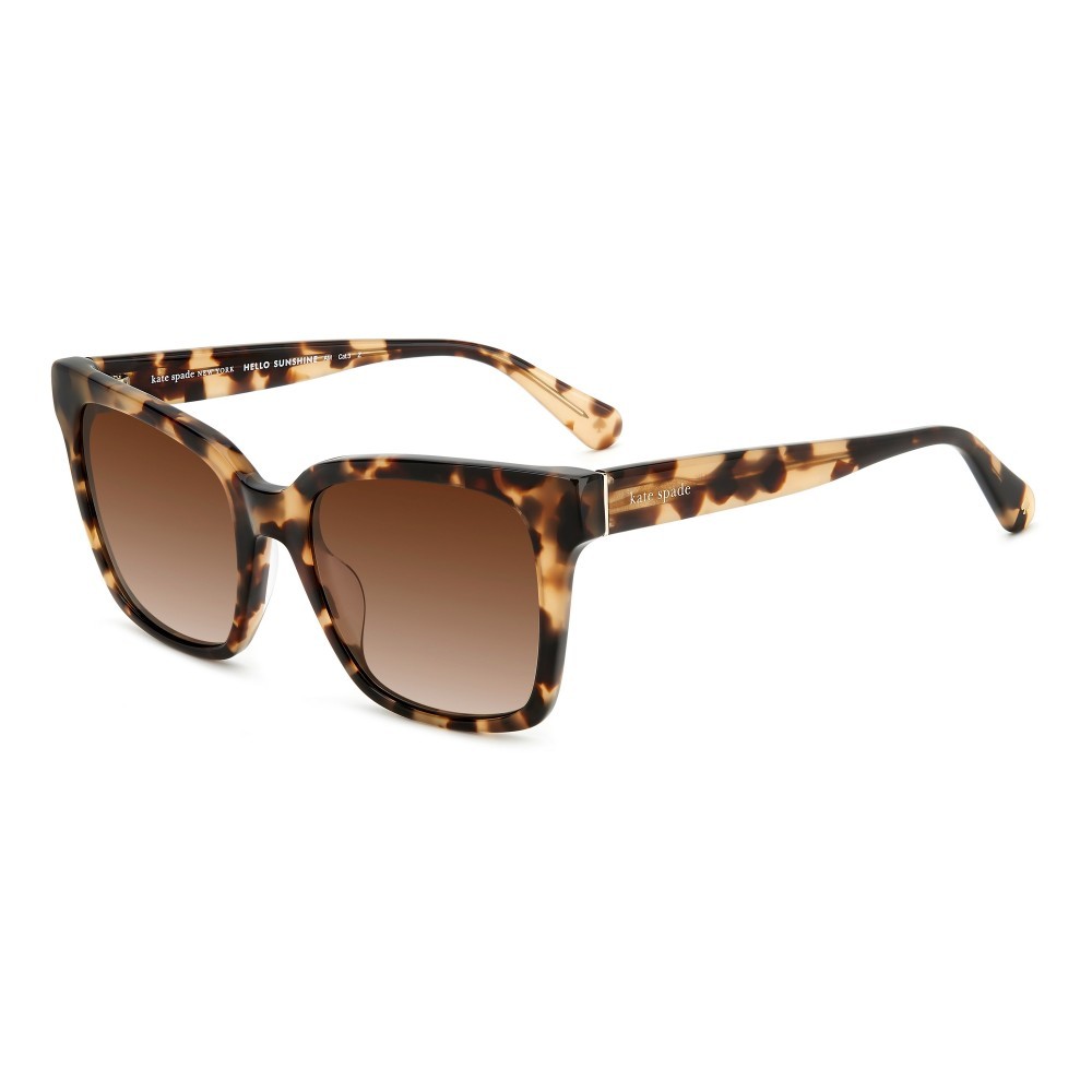 Kate Spade Women’s Cat-Eye 55mm Polarized Sunglasses Light Havana HARLOW/G/S-SX7