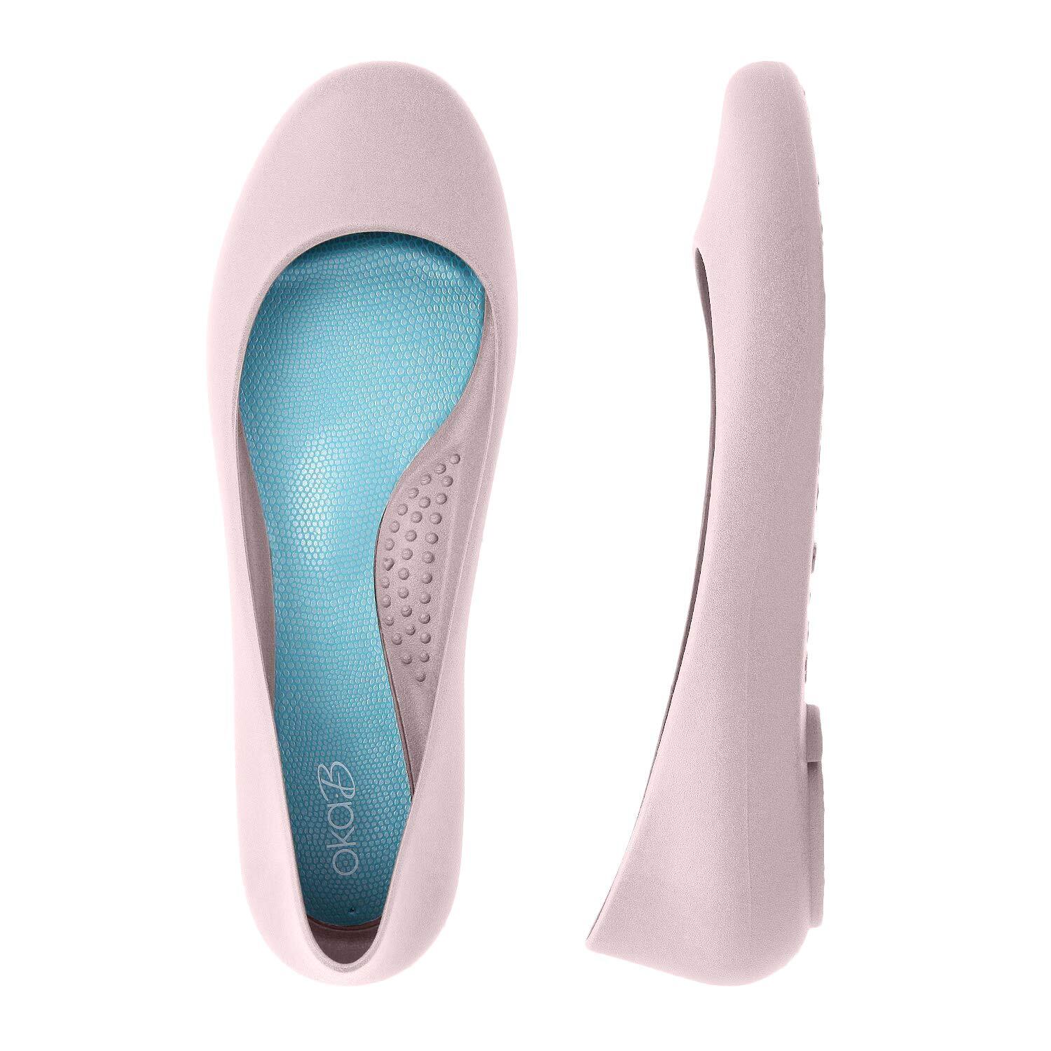 Oka-B Women’s Georgia Matte Finish Ballet Flats (6 B(M) US, Ballet Pink)