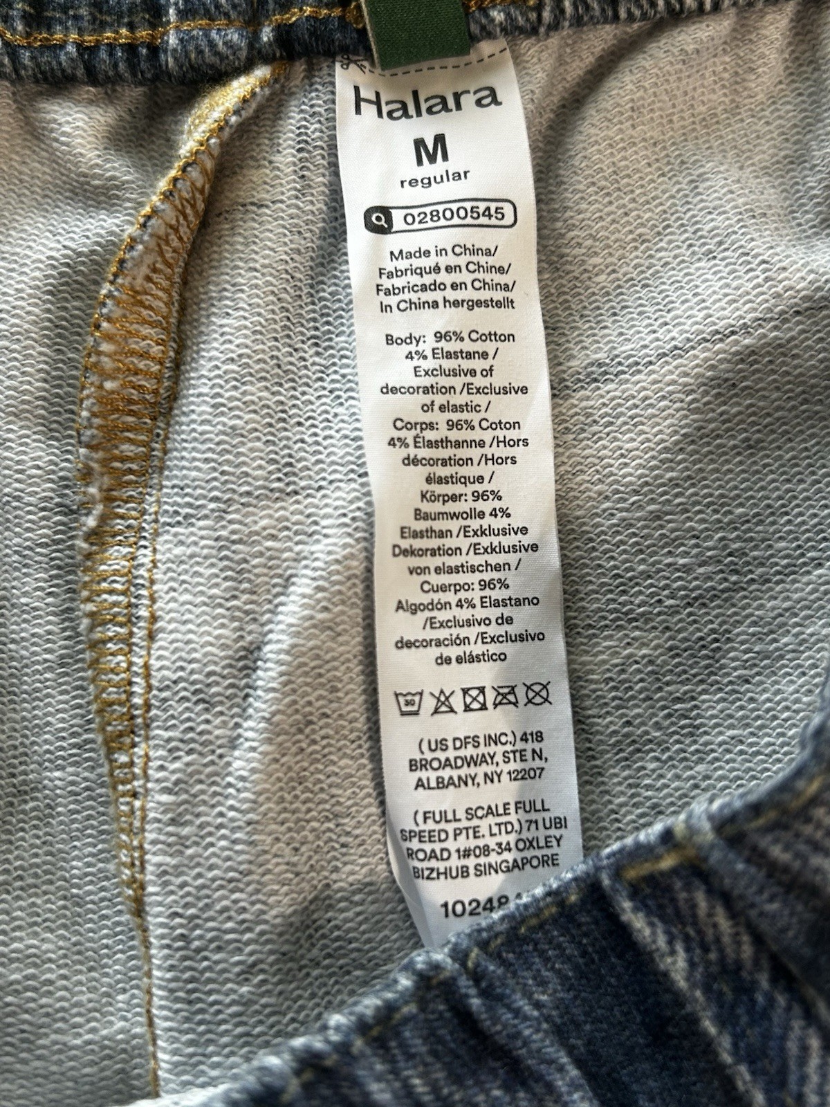 Halara Flex Denim Women’s Wide-Leg Jeans Blue Medium Wash Soft Stretch Size M