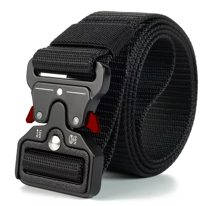 Genuine Tactical Belt Quick Release Nylon Military Outdoor Sports Black Unisex