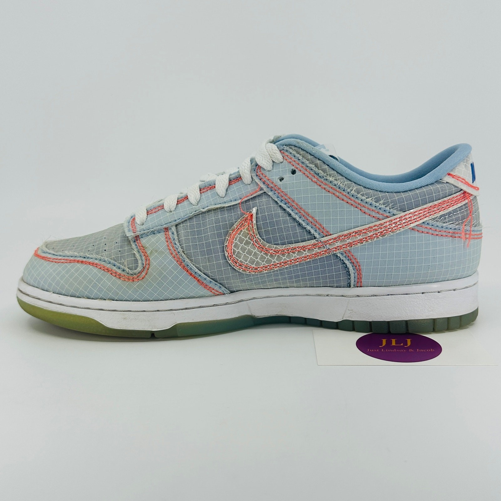 Nike Men’s Dunk Low x UNION LA Passport Pack ‘Argon’ Sneakers DJ9649-400 Size 8