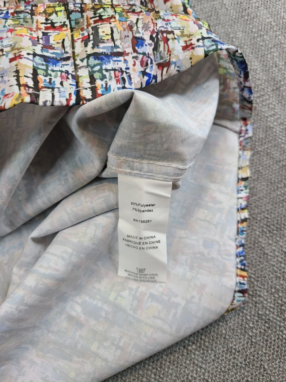 *NWT* Tom Baine Shirt Men S Colorful Performance Slim Fit Stretch Long Button Up