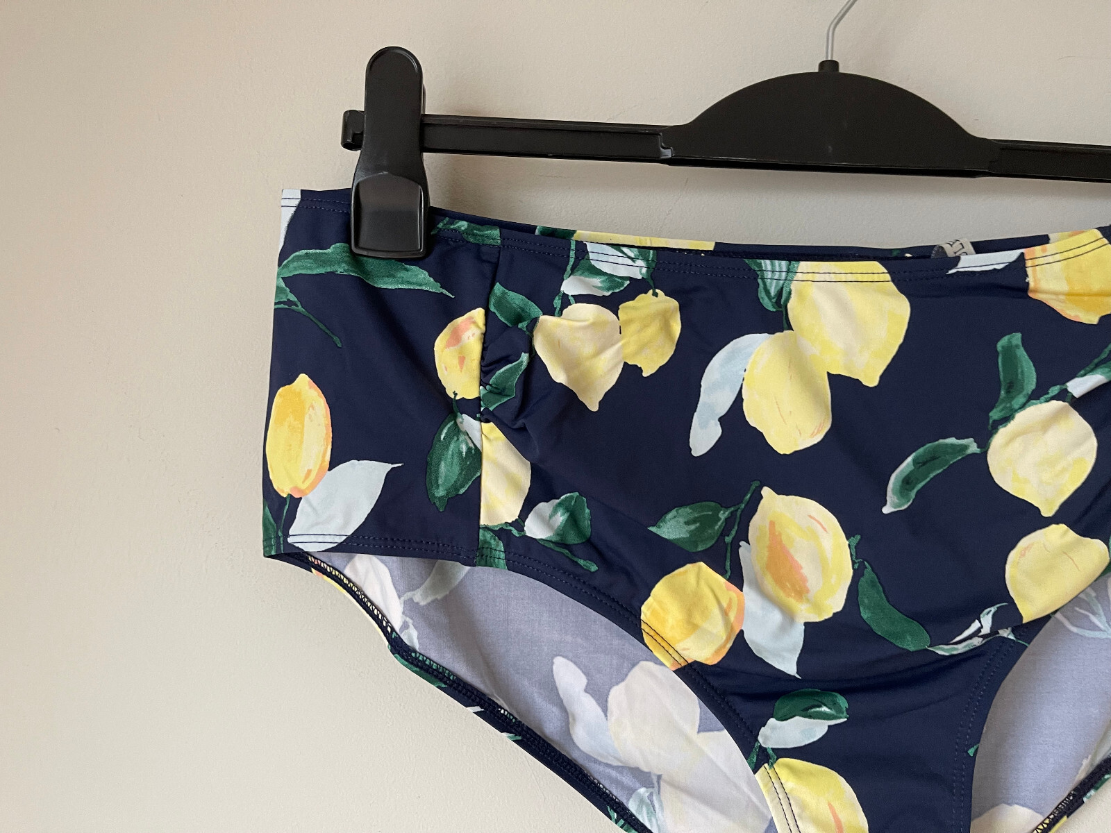 JOULES Bikini Briefs Bottoms Navy Blue Yellow Lemon Citrus Fruit 18 20 💖 NEW