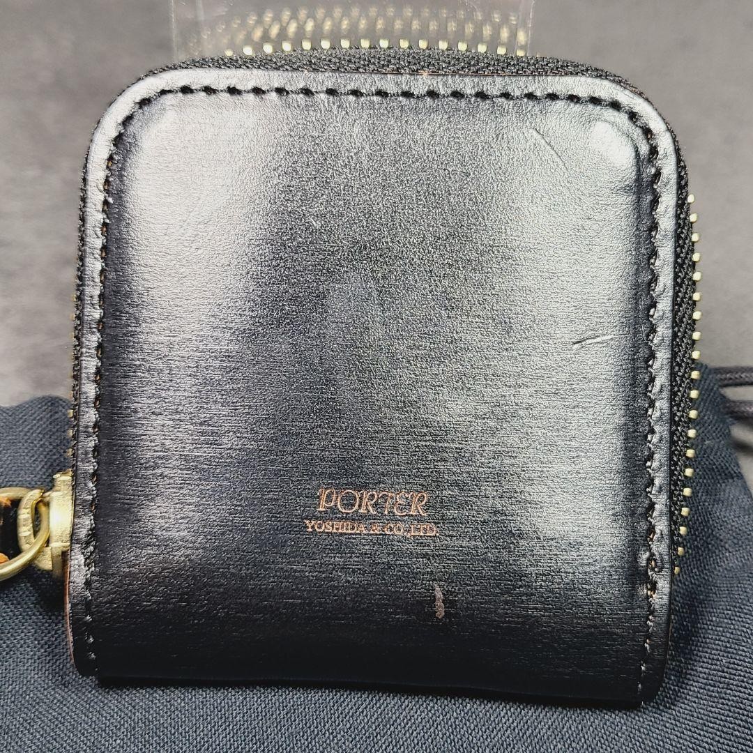PORTER Porter Film Coin Case Round Zipper Black